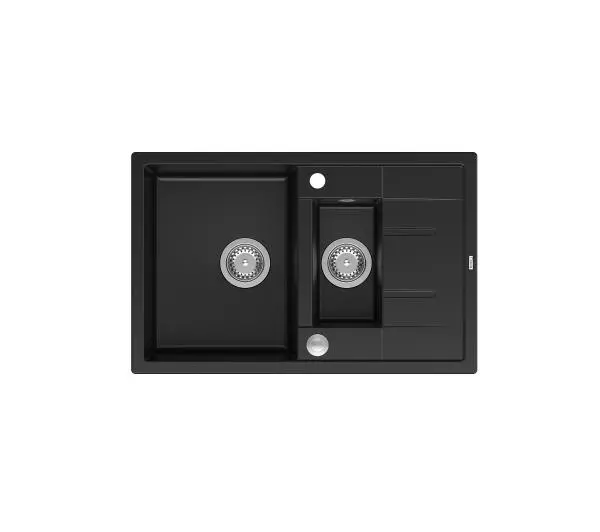 Quadron HB8224U7-BS P2O Morgan 156 Granitowy Czarny mat/Stalowy