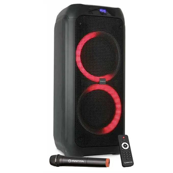 Power Audio Manta SPK5310PRO 120W Bluetooth Radio FM Mikrofon Karaoke Czarny