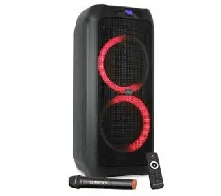 Manta SPK5310PRO 120W Bluetooth Radio FM Mikrofon Karaoke Czarny - Kup na Raty - RRSO 0%