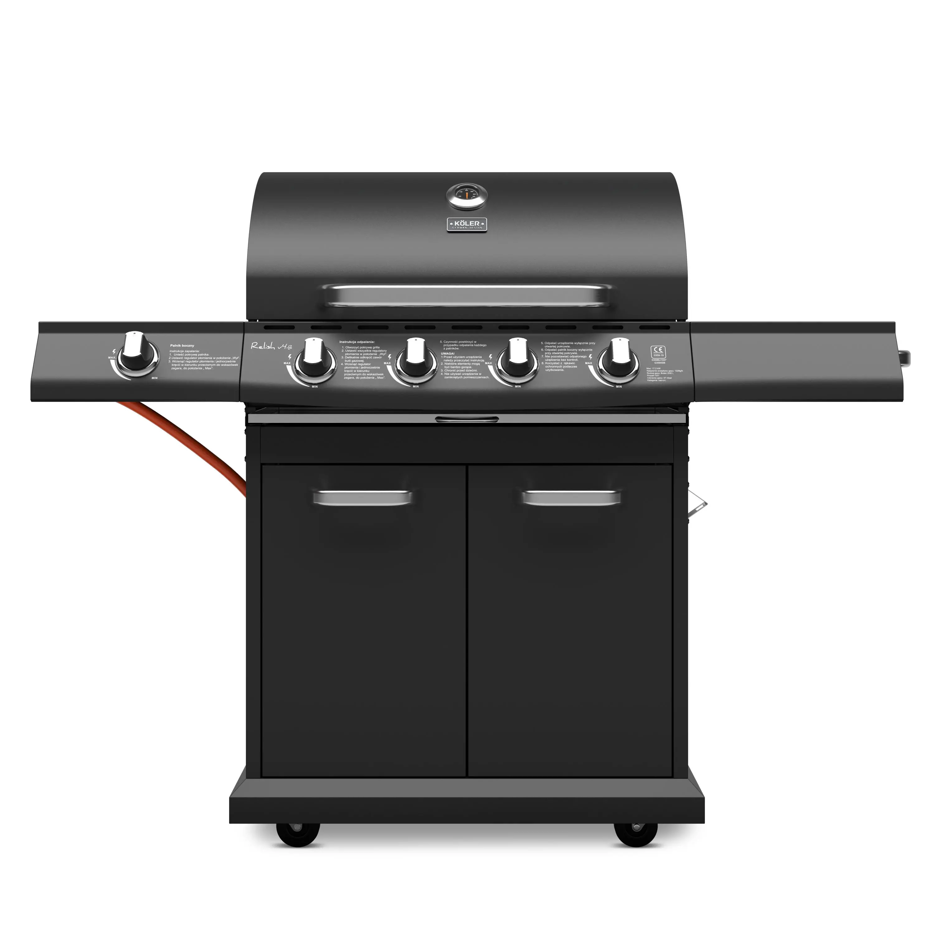 фото Гриль газовый стационарный Koler Relish v4 Black 1