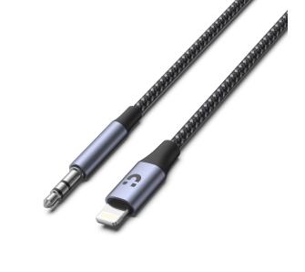 Kabel Unitek M1209A Lightning do mini jack 3,5 mm 1m Czarny