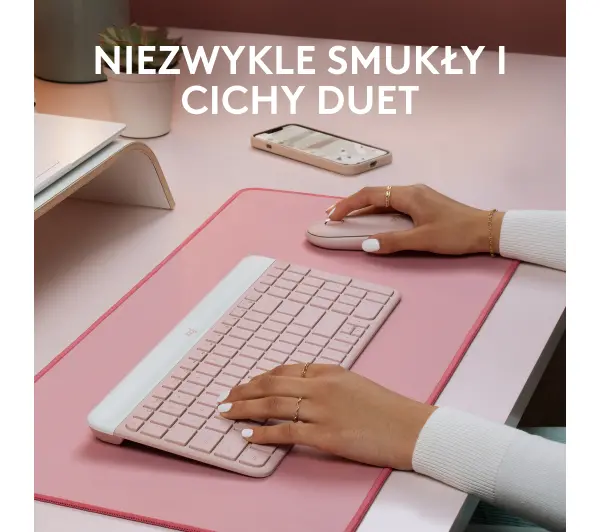 Logitech MK470  Różowy