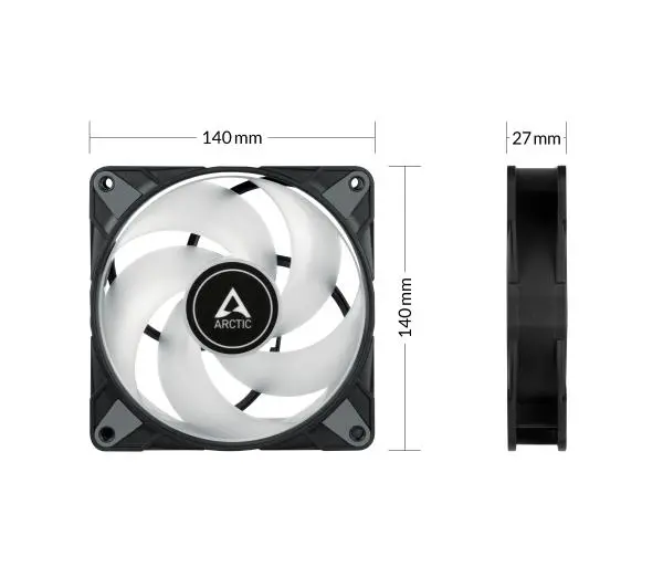 Arctic P14 PWM PST A-RGB 140mm Czarny