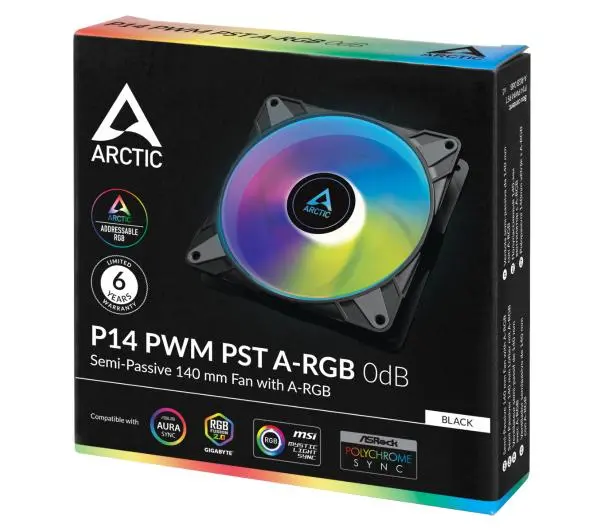 Arctic P14 PWM PST A-RGB 140mm Czarny