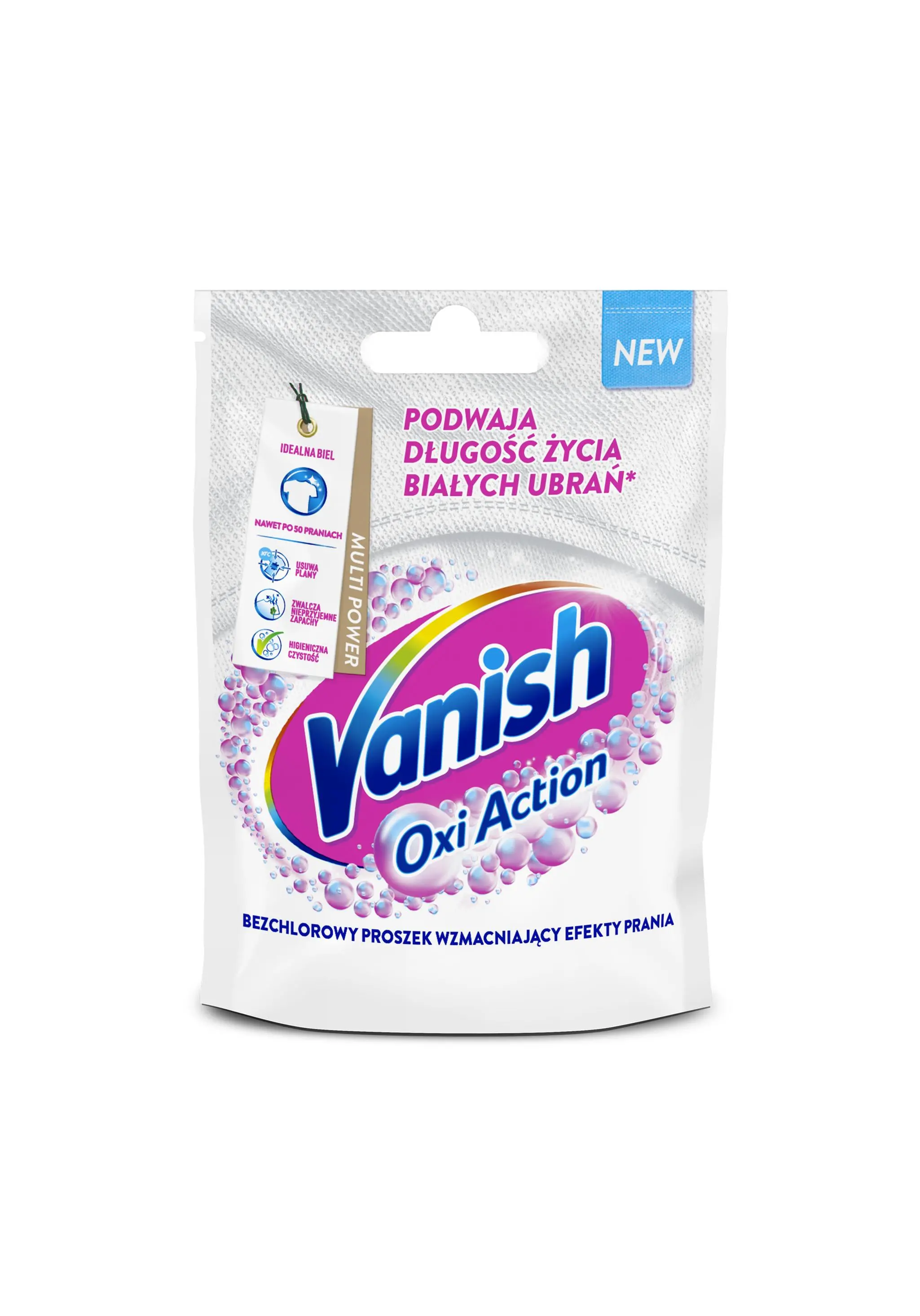 Odplamiacz Vanish Oxi Action White do białych tkanin 30g