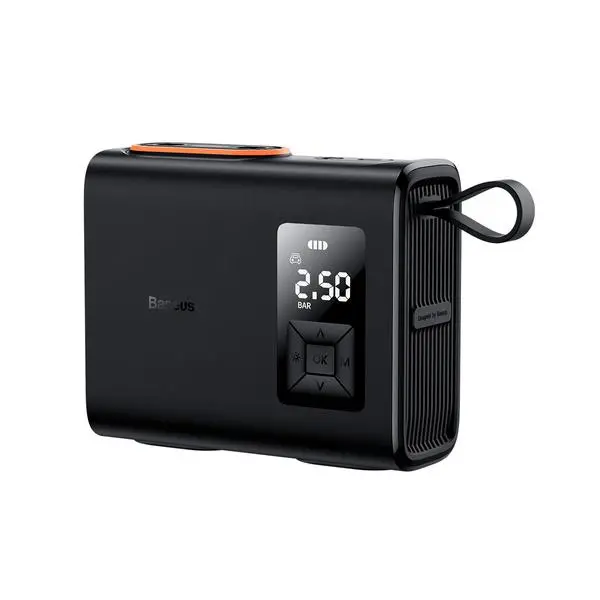 Kompresor pompka Baseus CRNL060001 Mega EnergyPump 6000mAh Czarny