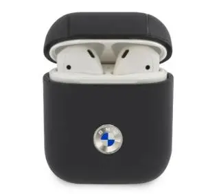BMW Geniune Leather Silver Logo BMA2SSLNA do AirPods 1/2 gen. Granatowy