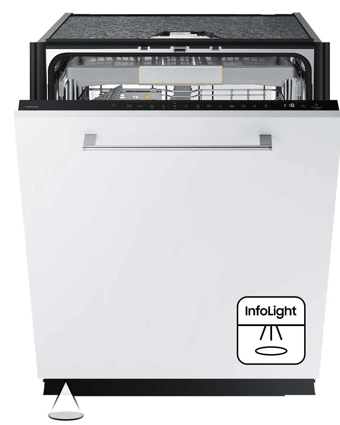 Zmywarka Samsung DW60BG850B00ET 60cm Funkcje AI Automatyczne otwieranie drzwi Szuflada na sztućce Zdalne sterowanie