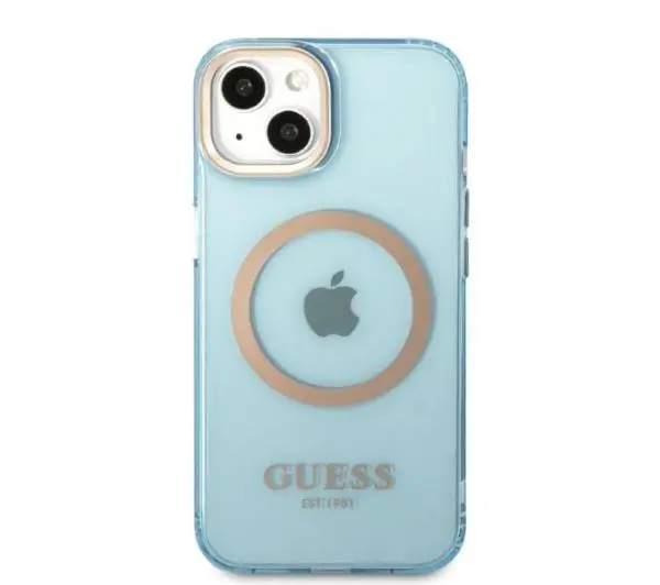 Guess Gold Outline Translucent MagSafe GUHMP13MHTCMB do iPhone 13