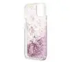 Etui Guess Peony Liquid Glitter GUHCP13SLGPEPI do iPhone 13 mini