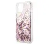 Etui Guess Peony Liquid Glitter GUHCP13SLGPEPI do iPhone 13 mini