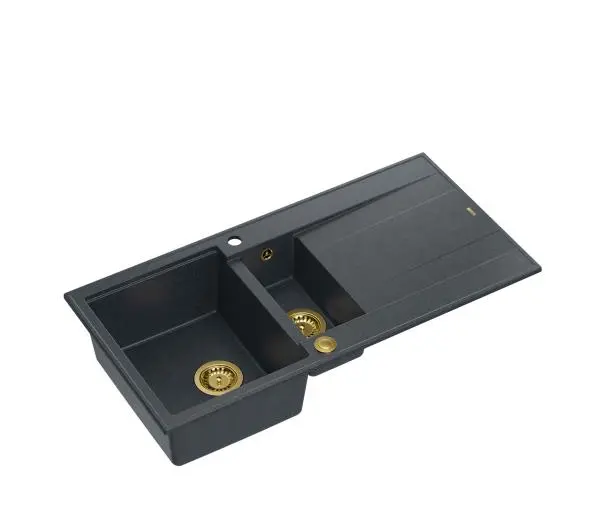 Quadron HQE510050U8_PVDG1 P2O Evan 156 Granitowy Czarny metalik/Złoty - DRUGI -30%, ALBO 5-TY ZA 1ZŁ - Kup na Raty - RRSO 0%