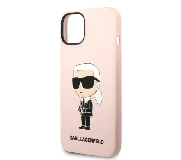 Karl Lagerfeld Silicone Ikonik Magsafe KLHMP14MSNIKBCP do iPhone 14 Plus