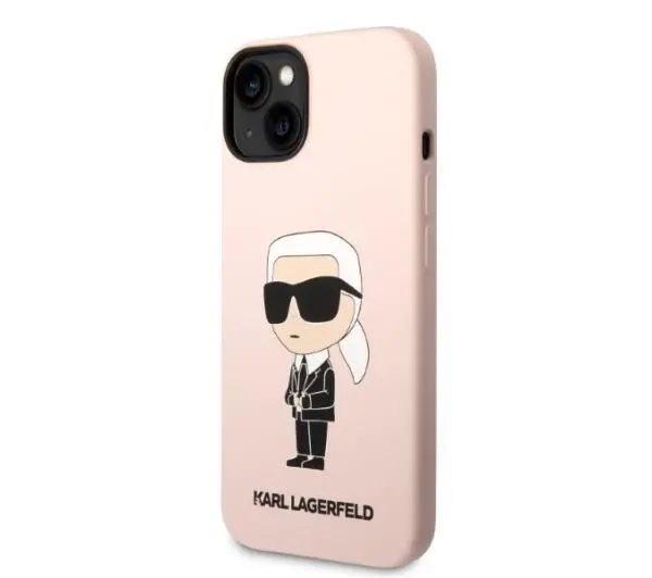 Karl Lagerfeld Silicone Ikonik Magsafe KLHMP14MSNIKBCP do iPhone 14 Plus