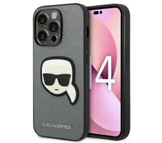 Karl Lagerfeld Saffiano Karl`s Head Patch KLHCP14XSAPKHG do iPhone 14 Pro Max