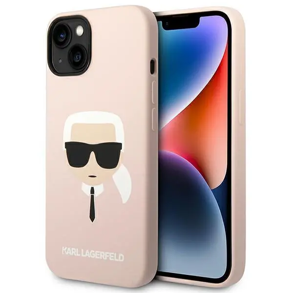 Etui Karl Lagerfeld Silicone Karl`s Head Magsafe KLHMP14MSLKHLP do iPhone 14 Plus