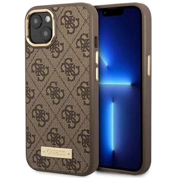 Etui Guess 4G Logo Plate MagSafe GUHMP14MU4GPRW do iPhone 14 Plus