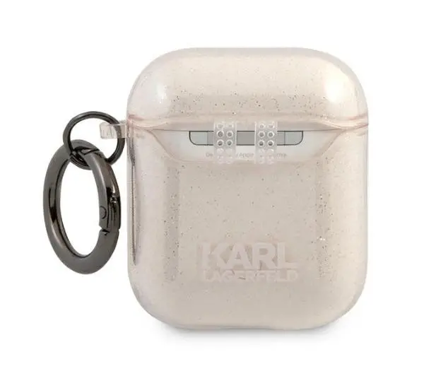 Karl Lagerfeld Glitter Choupette KLA2UCHGD do AirPods Beżowy