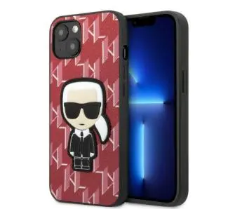 Etui Karl Lagerfeld Monogram Ikonik Patch KLHCP13SPMNIKPI do iPhone 13 mini