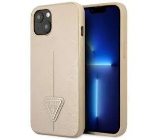 Guess Saffiano Triangle Logo GUHCP13SPSATLE do iPhone 13 mini
