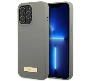 Guess Silicone Logo Plate MagSafe GUHMP13XSPLG do iPhone 13 Pro Max