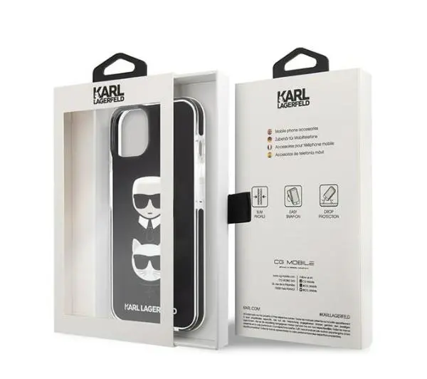 Karl Lagerfeld Karl&Choupette Head KLHCP13STPE2TK do iPhone 13 mini
