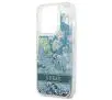 Etui Guess Flower Liquid Glitter GUHCP14XLFLSN do iPhone 14 Pro Max