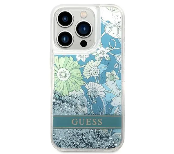 Guess Flower Liquid Glitter GUHCP14XLFLSN do iPhone 14 Pro Max