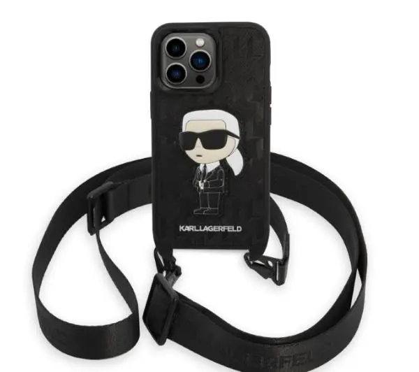 Karl Lagerfeld Monogram Ikonik Patch KLHCP14LSTKMK do iPhone 14 Pro