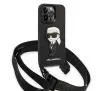 Etui Karl Lagerfeld Monogram Ikonik Patch KLHCP14LSTKMK do iPhone 14 Pro