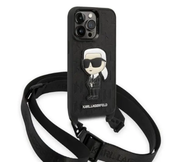 Karl Lagerfeld Monogram Ikonik Patch KLHCP14LSTKMK do iPhone 14 Pro