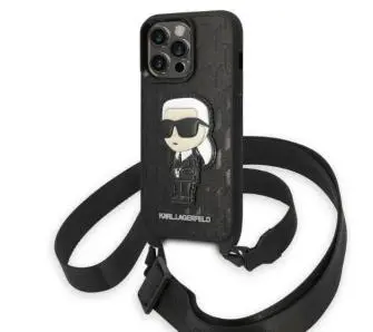 Etui Karl Lagerfeld Monogram Ikonik Patch KLHCP14LSTKMK do iPhone 14 Pro