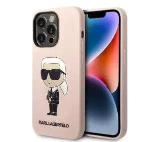 Karl Lagerfeld Silicone Ikonik Magsafe KLHMP14LSNIKBCP do iPhone 14 Pro