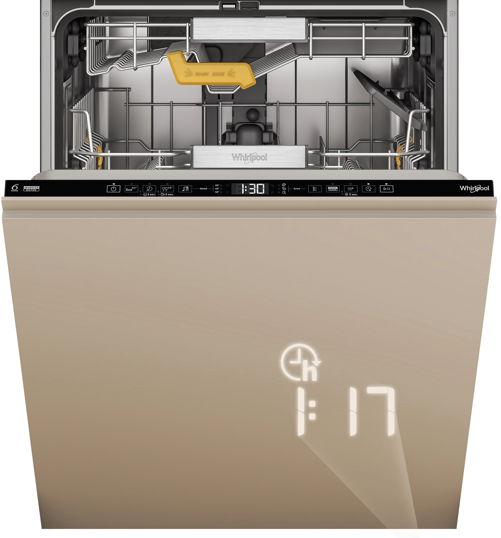 Zmywarka Whirlpool W8I HT40 T MaxiSpace 60cm Automatyczne otwieranie drzwi Szuflada na sztućce