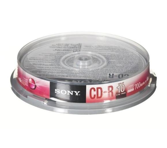 płyta Sony CD-R 48xSpeed (Cake 10 szt.)