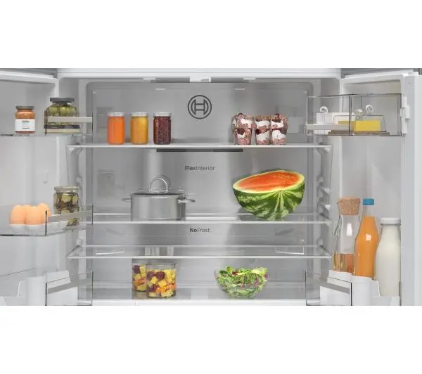 Bosch Serie 4 KFN96AXEA Pełny No Frost 183cm Szuflada z kontrolą wilgotności Zdalne sterowanie Ciemna Stal Nierdzewna - Kup na Raty - RRSO 0%
