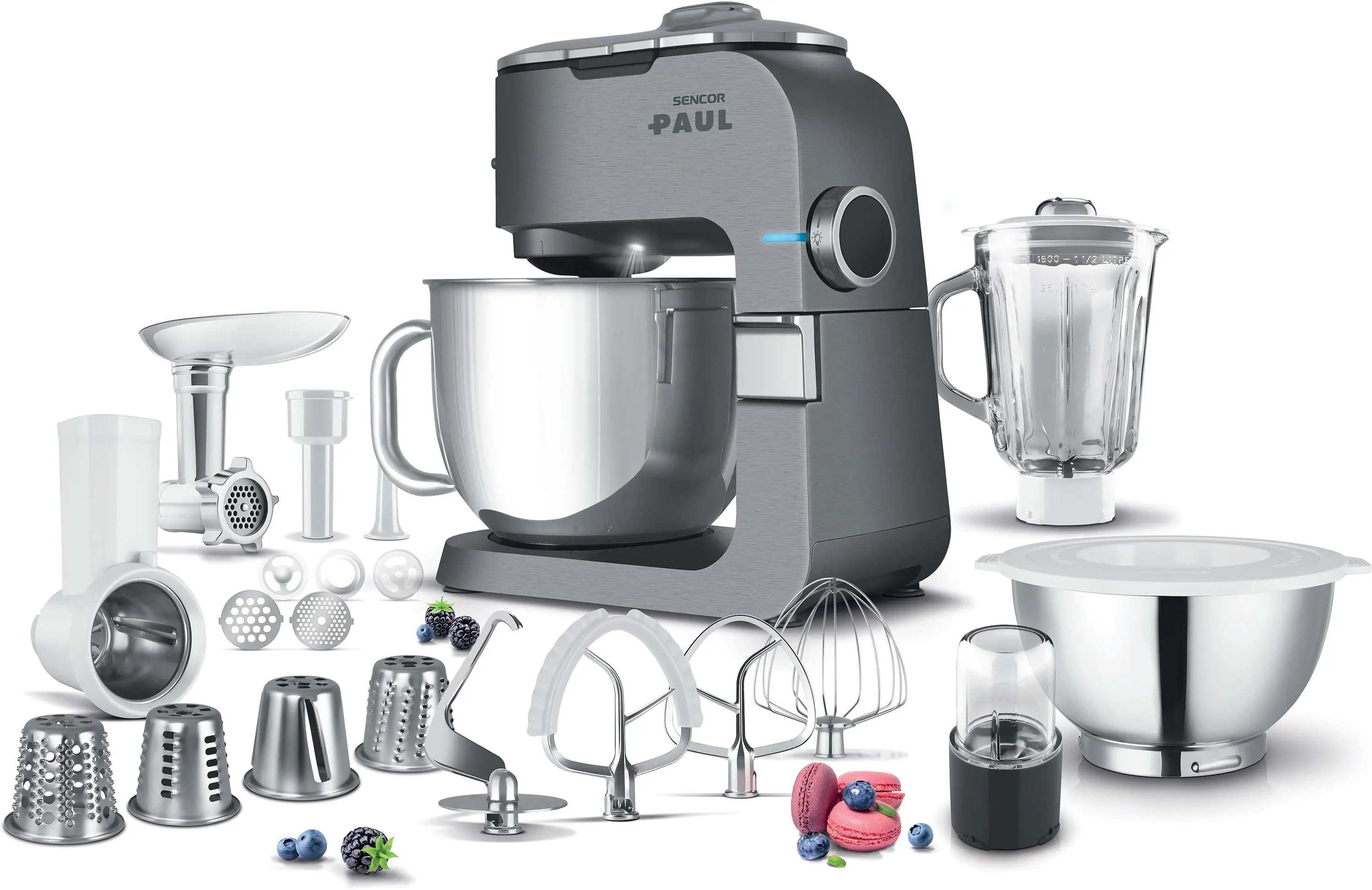 Robot planetarny Sencor STM 7910 1500W Maszynka do mielenia Szatkownica Minirozdrabniacz Blender kielichowy