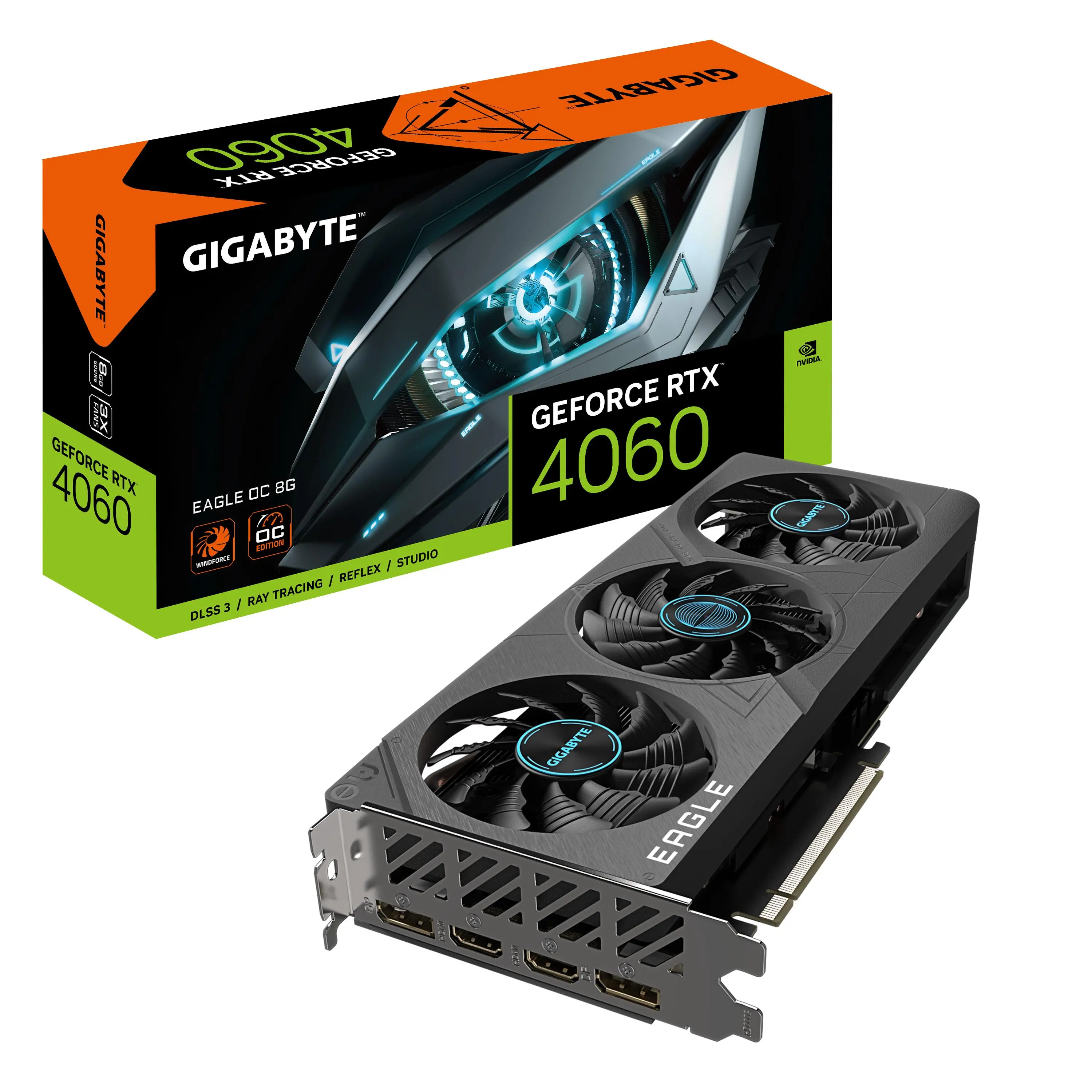 Karta graficzna Gigabyte GeForce RTX 4060 EAGLE OC 8GB GDDR6 128bit DLSS 3
