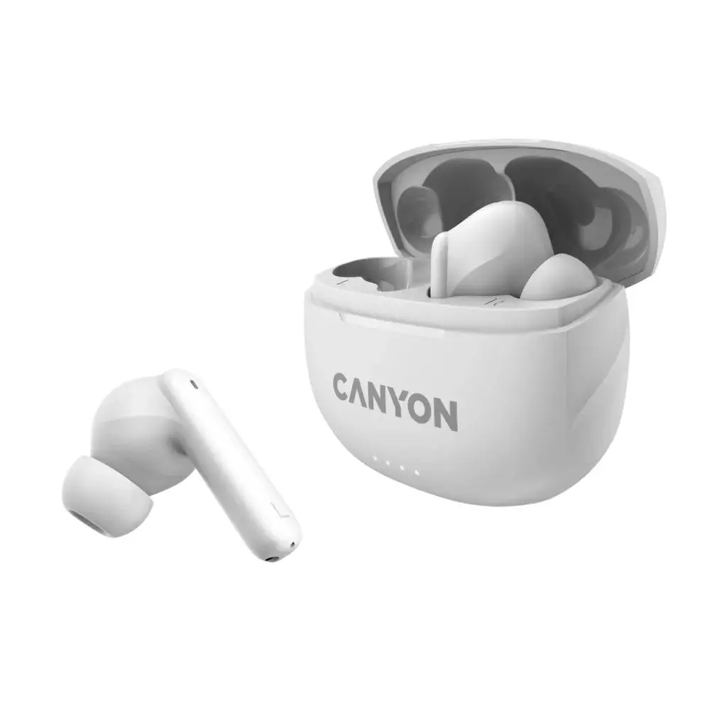 Słuchawki bezprzewodowe Canyon TWS-8 ENC Dokanałowe Bluetooth 5.3 Biały