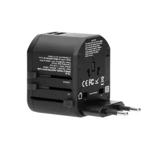 Adapter podróżny Virone TA-6 - 100-240 V, 8A, USB 5V, 2.4A