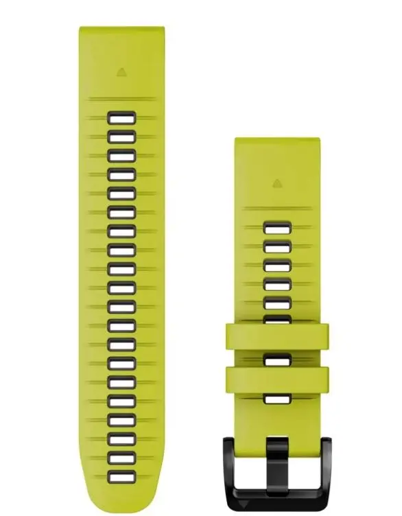 Pasek Garmin QuickFit 22 silikon Limonkowo-grafitowy