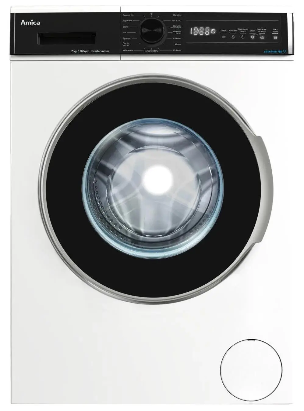 Pralka Amica WA3S712BLISEB Slim 7kg 1200obr/min