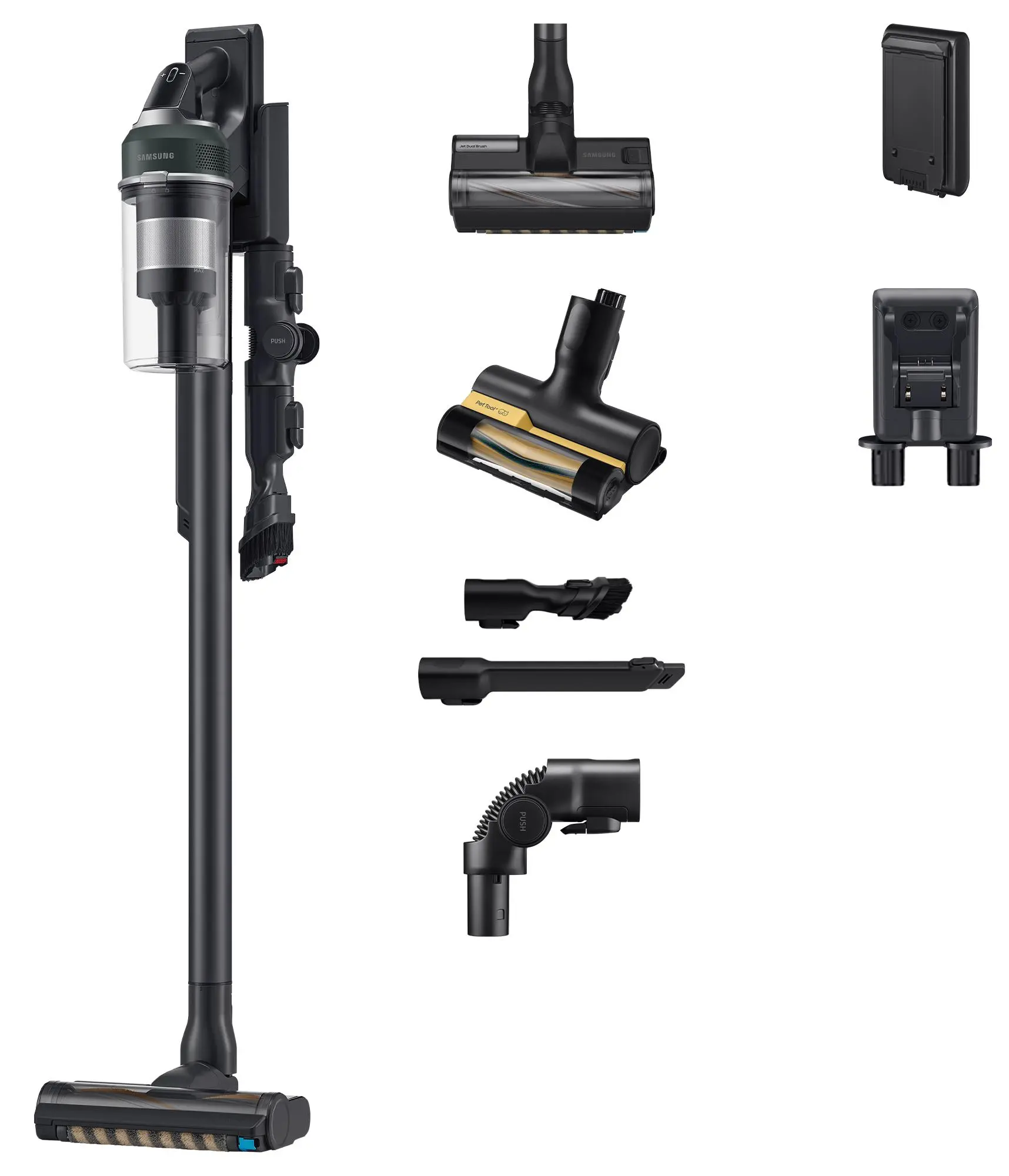 Odkurzacz bezprzewodowy Samsung Jet 85 Pet VS20C8522TN/GE 60min Wymienny akumulator Mini elektroszczotka