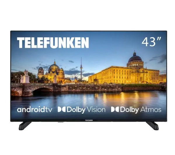 Zdjęcia - Telewizor Telefunken 43UAG8030 43" LED 4K Android TV Dolby Vision Dolby Atmos DVB-T2 