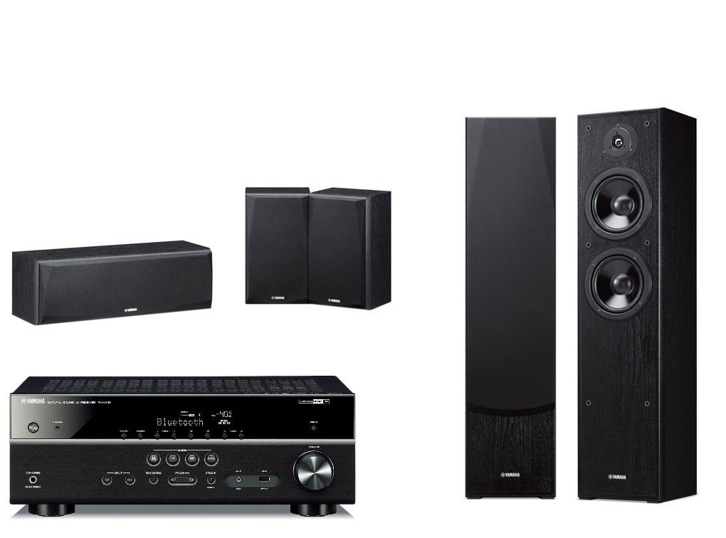 Zestaw kina Yamaha MusicCast RX-V481, NS-F51/NS-P51 (czarny)