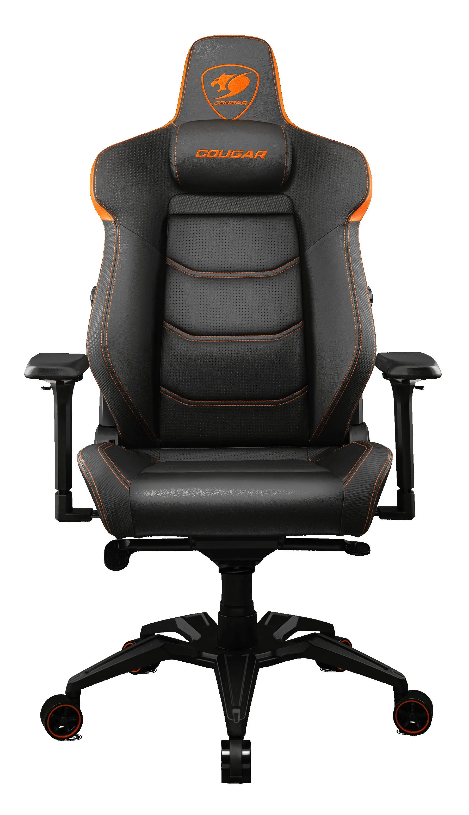 Fotel Cougar Armor EVO Gamingowy do 160kg Skóra ECO Czarno-pomarańczowy