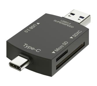 Hub USB Newell OTG 3 w 1 Szary