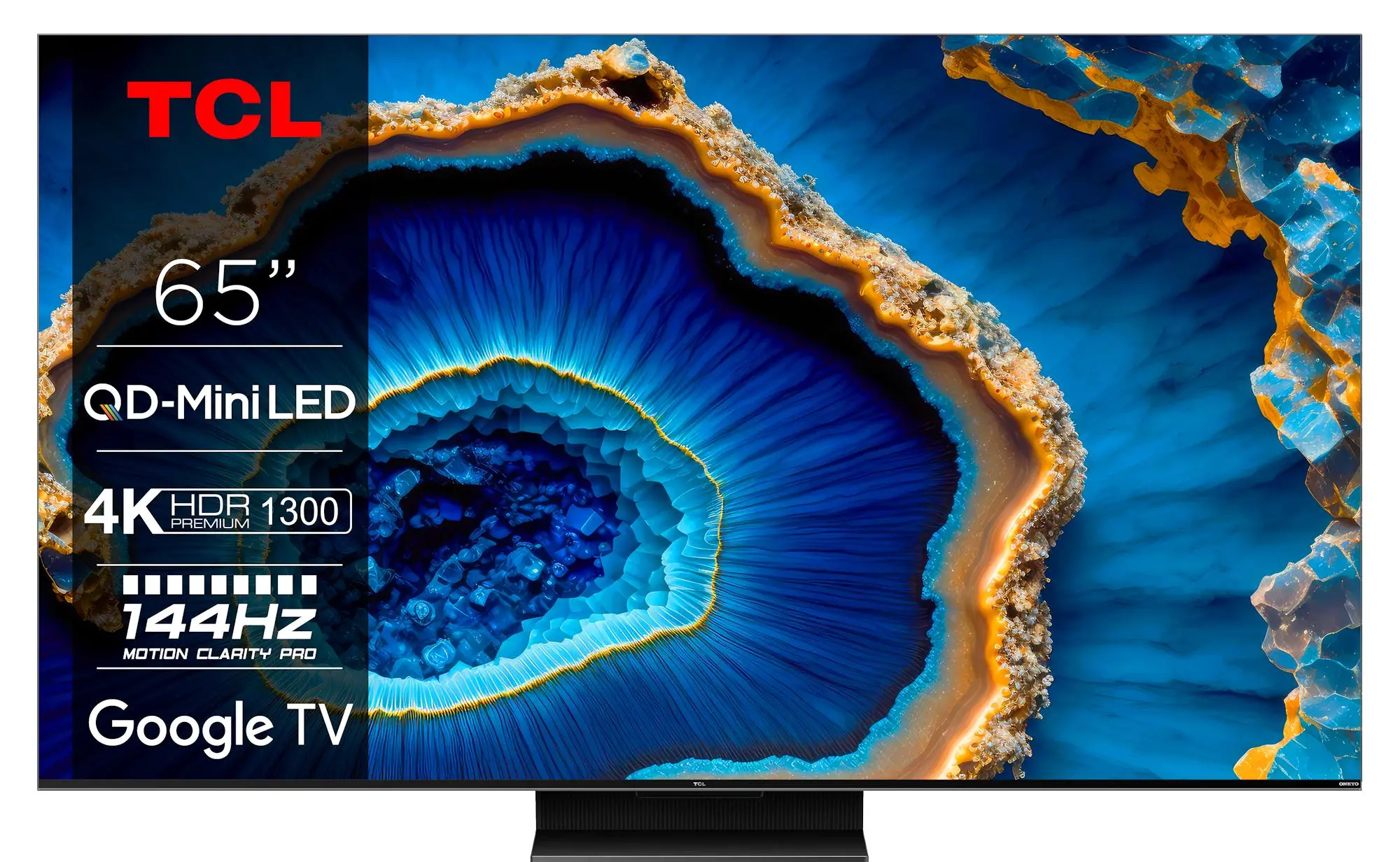 Telewizor TCL QD Mini-LED 65C805 65" QLED 4K 144Hz Google TV Dolby Vision IQ Dolby Atmos HDMI 2.1 DVB-T2