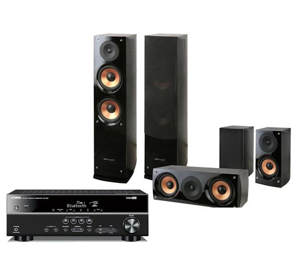 Zestaw kina Yamaha RX-V381, Pure Acoustics NOVA 6 (czarny)