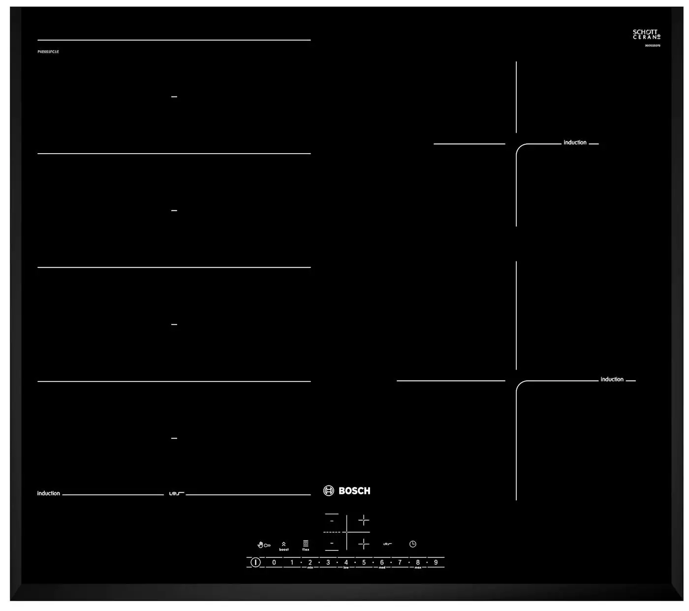 Płyta indukcyjna Bosch Serie 6 PXE651FC1E 59,2cm